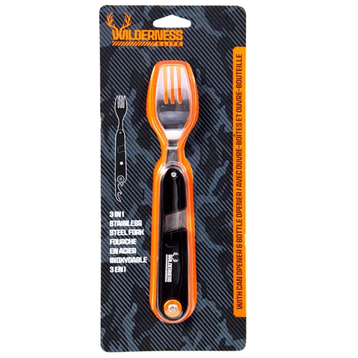 Adventure-Ready 3-in-1 Stainless Steel Camping Fork – Perfect for Any Trip!